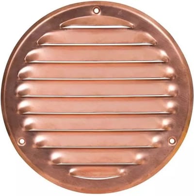 Europlast metalen ventilatierooster rond koper Ø 125mm - MR125CU