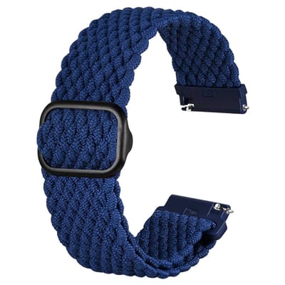 Dailygoods- Horlogebandje Gevlochten Nylon - Verstelbaar/rekbaar - Ademend/Lichtgewicht - Duurzaam - Snelsluiting - Geschikt voor sport/training - Horlogearmband