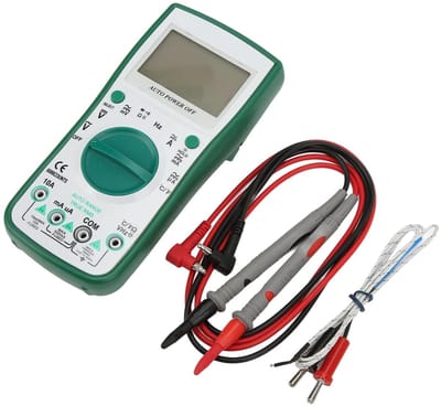 Digitale Multimeter - Meetinstrument Elektronica - Diagnostiek Klussen - Automatische Ranging - 6000 Tellingen - Zwart