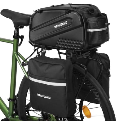 Fiets Achterzitje Tas Fiets Kofferbak Tas Waterdichte Fietsdrager Achterzitje Tas met Zijtas with Side Bag