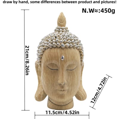 Nouvelles Statuettes de Bouddha Shakyamuni en Ébène Grainé Ornements Maison Salon Cave à Vin Statue Artisanat en Résine