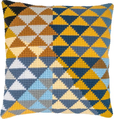 Vervaco - Kruissteekkussen kit - Geometrisch - PN-0201805 - Borduren - Borduurpakket - Borduurpakket volwassenen - Borduurpakket kind