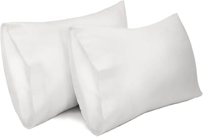 2-Pack Kussenhoezen 100% Katoen Ademend 50 x 70 cm Wit