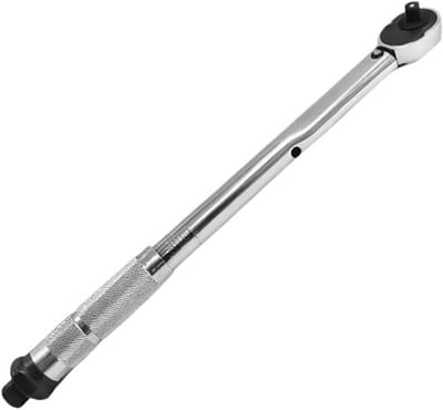 Momentsleutel - Verstelbare sleutel - Auto onderhoud - Micrometer instelling - 19-110 Nm - Zilver