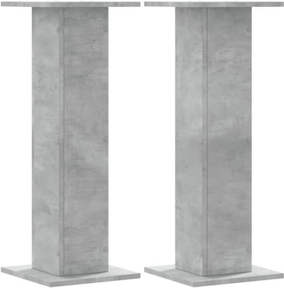 Set van 2 Stevige Luidsprekerstandaards - 80 cm Hoog - Betonlook Grijs