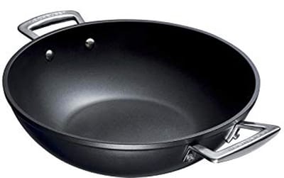 Wok Pan met 2 Hulp Handvatten, 32 cm