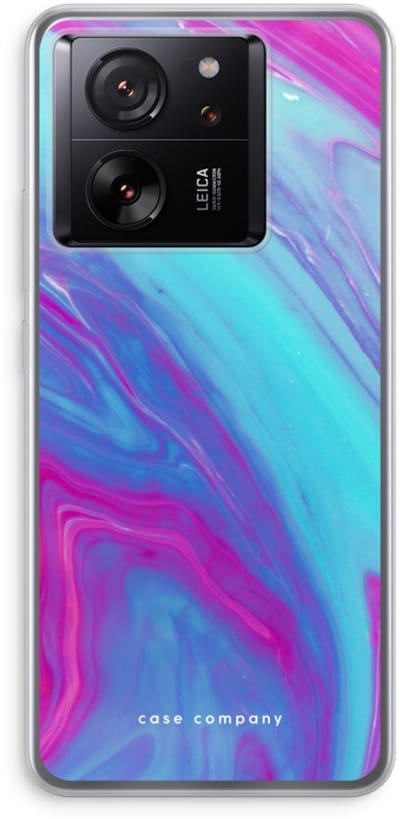 Case Company® - Hoesje geschikt voor Xiaomi 13T Pro hoesje - Zweverige regenboog - Soft Cover Telefoonhoesje - Bescherming aan alle Kanten en Schermrand