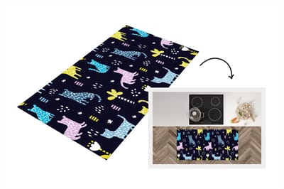 Keukenloper - Loper keuken - Design - Jungle - Luipaard - Dieren - 120x60 cm - Keukenloper vinyl