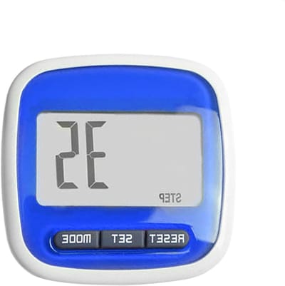 Pocket stappenteller - Activiteitstracker - Gezondheid bijhouden - 3D sensortechnologie - 5x5x2cm - Blauw
