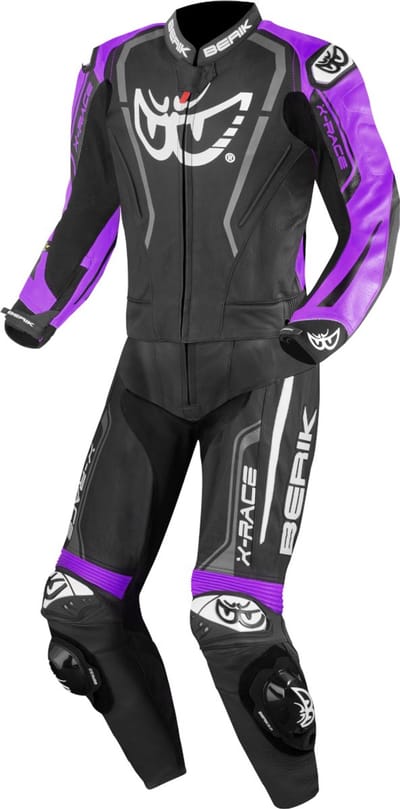 Berik Zakura Evo Perforated Zwart Lila 2-Delig Motorpak - Racepak