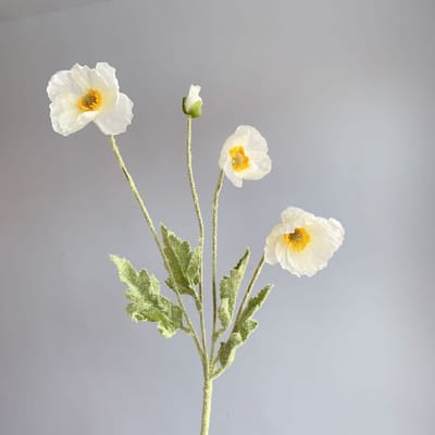 Boeket van 4 Kunstbloemen Klaproos Nepbloemen Voor Huisdecoratie Tuinfeest Bruiloftsdecoratie Doe-het-zelf Accessoires