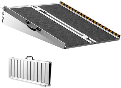 D&A Rolstoelhelling - Rolstoel helling - Rolstoelhelling vouwbaar - Maximaal draagvermogen 363 KG - 61 x 73.3 x 5.1 Centimeter