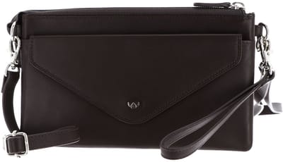 Golden Head Leren polstasje schoudertas Polo RFID Protect Mini-Tasche 8216 Dunkelbraun donkerbruin