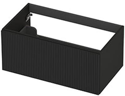 INK - Onderkast 1L Gelakt Gefreesd Tbv Greep - 800x450x350 Mm - Mat Zwart