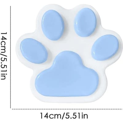 Grand Jouet à Presser Patte de Chat - Silicone Souple Collant PVC Anti-Stress Décompression Jouet à Pincer pour Adultes & Enfants white