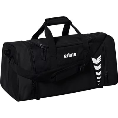 Erima Six Wings (Medium) Sporttas Met Zijvakken - Zwart / Oranje | Maat: M