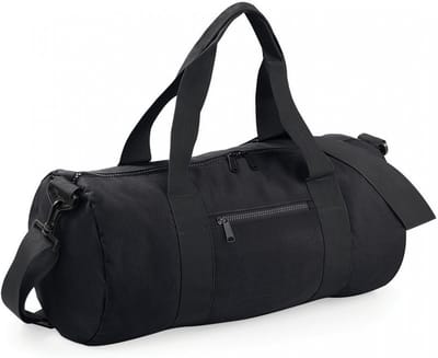 BagBase Original Barrel Bag BG140 - Black/Black - 50 x 25 x 25 cm