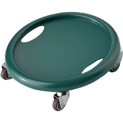 Core Slider Buikspieroefening Schuifschijf Buikspiertrainingshulpmiddel met 4 Rollen voor Thuisgymnastiek Donkergroen