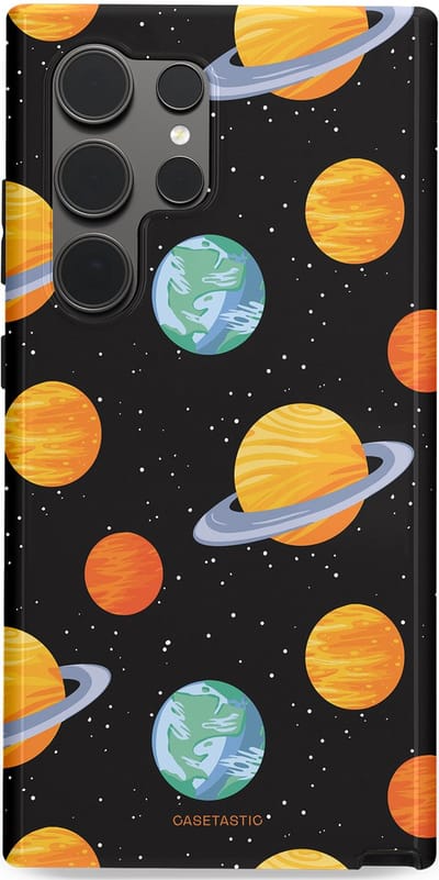 Casetastic Hoesje Geschikt voor Samsung S24 Ultra - Stijlvolle Beschermende Duo-layer Case - Universum reis