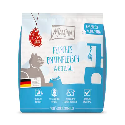 300g MjAMjAM Knapperige Maaltijden Eend & Gevogelte Kattenvoer droog