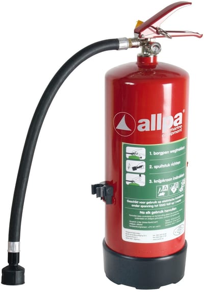 allpa Ecocold Sproeischuimblusser 2l, Ø110mm, H=285mm (405mm incl. handel) (brandklasse A+B+F)