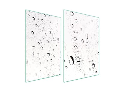 TMK ArtDeko - Glas Beschermplaat - 35x52 cm - Geschikt Voor Alle Soorten Kookplaten