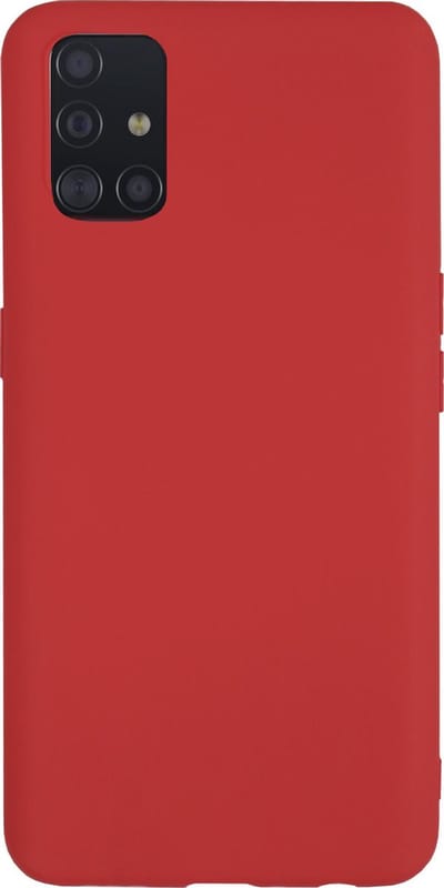 BMAX hoesje geschikt voor Samsung Galaxy A51 / Dun en beschermend telefoonhoesje / Case / Beschermhoesje / Telefoonhoesje / Hard case / Telefoonbescherming - Rood