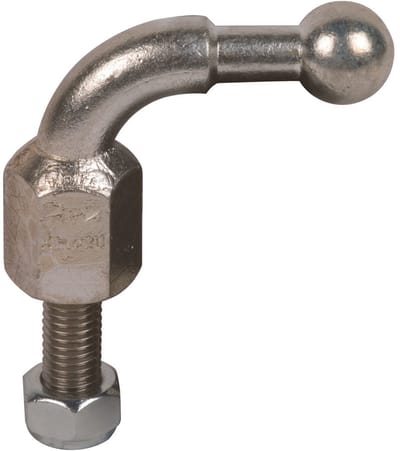 Dehn vaste kogelpunt D 20mm schuin met draadstift M12x35m - 707235