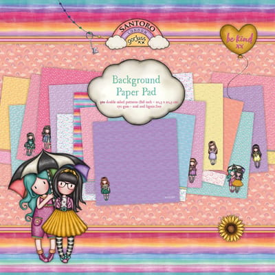 Gorjuss paper pad 20,3 x 20,3 cm - Be kind nr. 123