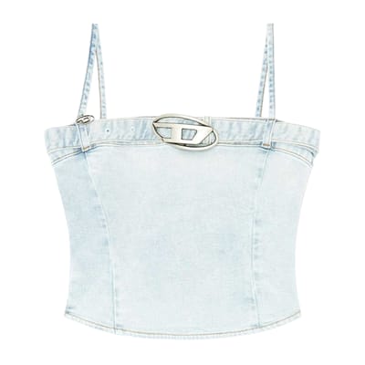 Diesel Lucy Denim Slim-tanktop voor dames (Blauw)