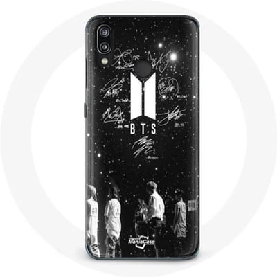 Coque - BTS - Huawei P20 Lite - Souple - Noir - Membres BTS