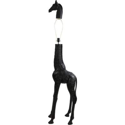 Light & Living Vloerlamp Giraffe 184cm - Zwart (excl. kap)