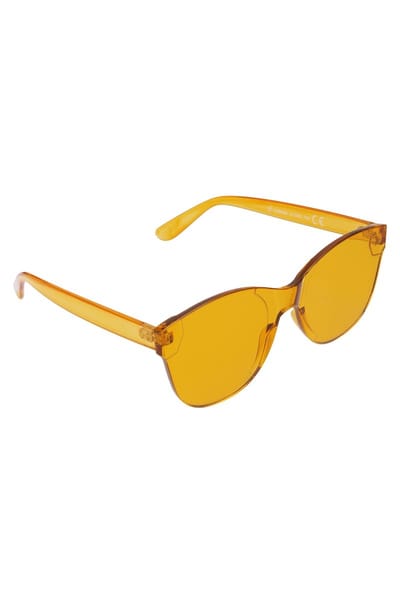 Trendy Dames Zonnebril - Effen Design - Oranje - Fashion Accessoire - Zomer