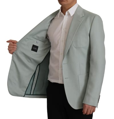 Dolce & Gabbana Lichte Groene Kasjmier Zijde Heren Blazer