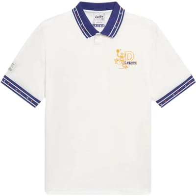 Polo Shirt Korte Mouw Diadora 502.183027 SOCCER JERSEY LEGACY-20002 BIANCO OTTICO
