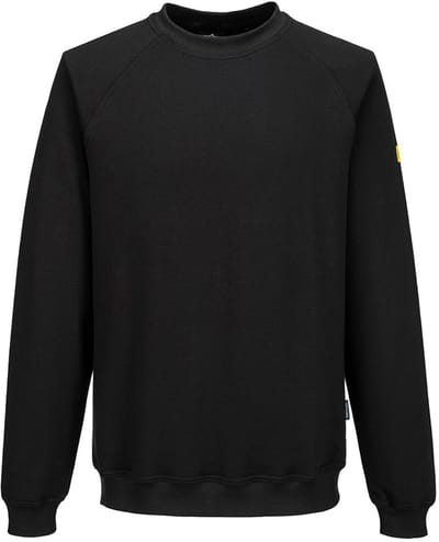 Portwest Anti-statisch ESD Sweatshirt AS24 - Zwart - S