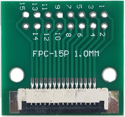 FPC/FFC flat cable PCB 15P 1mm met connector
