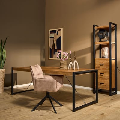 StarFurn Eettafel Boaz Naturel Mangohout 180cm