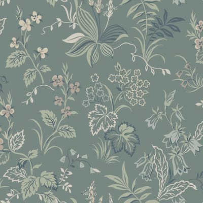 Boråstapeter Vliesbehang 3265 - Timeless Traditions - Botanisch Groen - 53cm x 10.05m