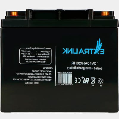 AGM Batterij - Deep Cycle Accu - Autonome Systemen - Onderhoudsvrij Lekvrij - 12V 40AH - Zwart
