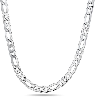Juwelier Zwartevalk zilveren figaro schakel ketting - 25.156-8.0mm/60cm