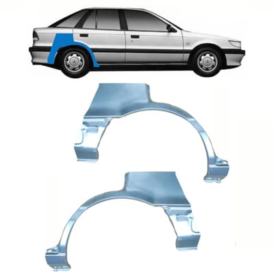 Reparatiepaneel achterspatbord voor Mitsubishi Colt 1988-1992 / Links + Rechts