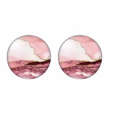 Clip Oorbellen- Amarante-2 cm roze- geen gaatje- Charme Bijoux