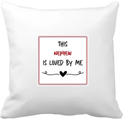 Akyol - this nephew is loved by me Kussen hoes - Neef - iemand die houdt van zijn neef - verjaardag - cadeautje voor neef - neef artikelen - kado - geschenk - 40 bij 40 cm