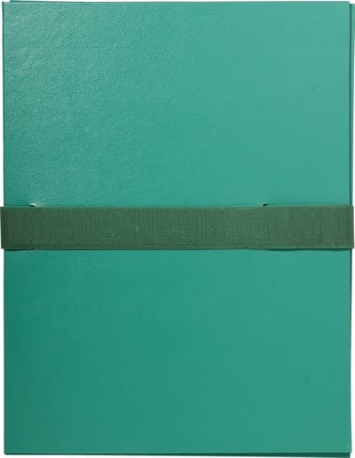 Exacompta 10x Map met uitrekbare rug in balacron met klittenbandskuiting - 24x32 cm - Groen - 2643E