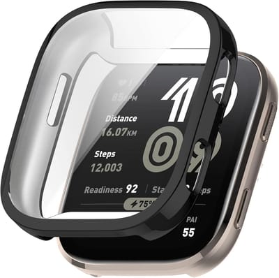 Strap-it Schokbestendig TPU hoesje - zachte case geschikt voor Amazfit Bip 6 (zwart)