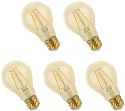 Spectrum LED Lamp E27 2W 230V - 240 Lumen - 2400K Warm wit - Gezellig licht - Energiezuinig - 5 stuks