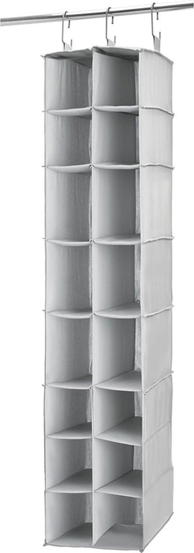 iDesign Hang organizer kledingkast 16 vaks - 07983EU - Sorteervakken, Ophangen zonder boren, Opvouwbaar