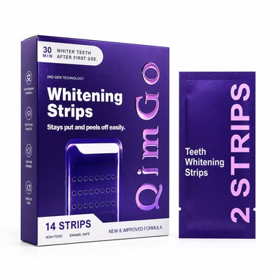 Whitening Strips Tanden – 14 Stuks – Tanden Bleken Thuis – Voor Wittere Tanden – 30-60 Minuten – Comfortabele Pasvorm