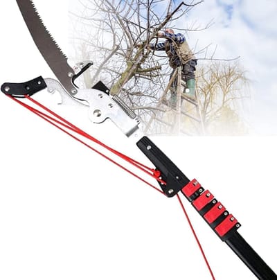 Boom snoeischaar - Lange steel snoeischaar - Hoge takken snoeien - Uitschuifbaar tot 72M - 72 Meter - Aluminium